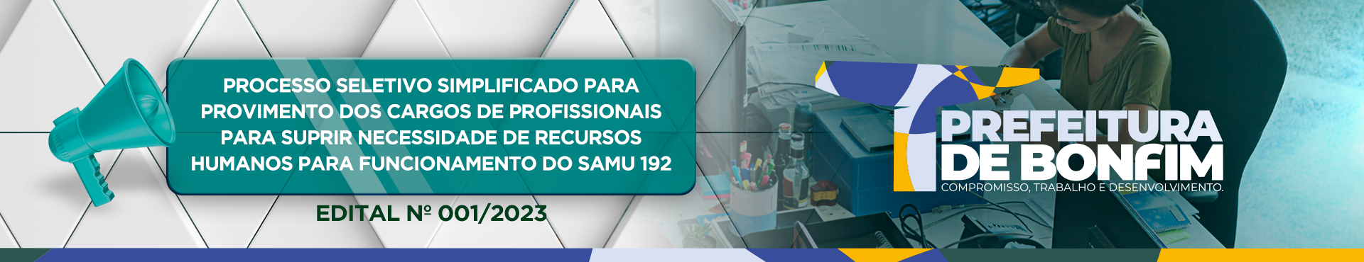 EDITAL DO PROCESSO SELETIVO SIMPLIFICADO Nº 001/2023 - PARA PROVIMENTO DOS CARGO