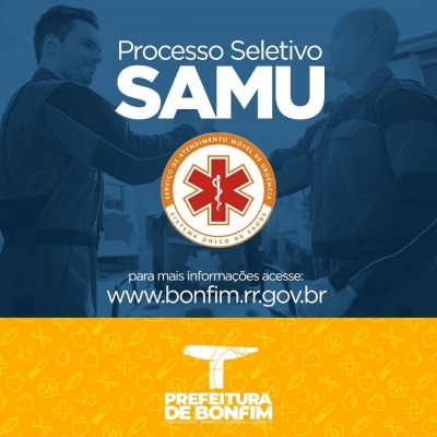 PROCESSO SELETIVO SIMPLIFICADO SAMU  2021 - BONFIM/RR