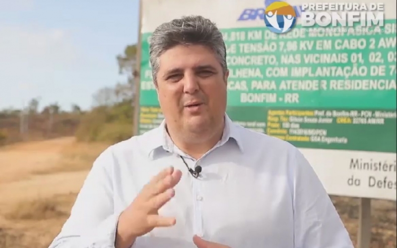 Prefeito acompanha obra de construção da rede monofásica do sistema rural em Vila Vilhena